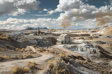 A photographer captures the stark beauty of a silver mine - contrasting the harsh industrial...