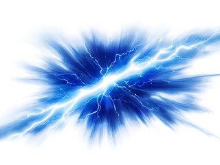Blue electricity isolated background 