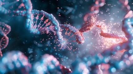 Precision of CRISPR-Cas9 Gene Editing Showcased in Captivating Close-Up of DNA Modifications