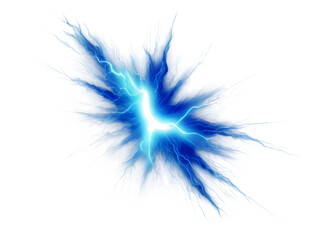 Blue electricity isolated background 