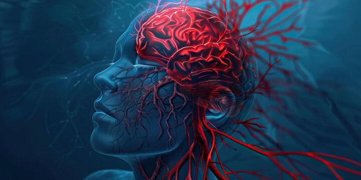 Cerebral Arteriovenous Malformation (AVM): The Brain Bleed and Seizures - Picture a person with highlighted brain showing AVM, experiencing brain bleeding and seizures