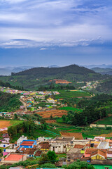 Fototapeta premium beautiful Images of ooty in tamilnadu view of Nilgiri mountain village in Tamil Nadu, India