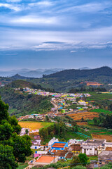 Fototapeta na wymiar beautiful Images of ooty in tamilnadu view of Nilgiri mountain village in Tamil Nadu, India
