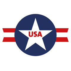 USA icon vector. Emblem of the United States of America badge - 803006126