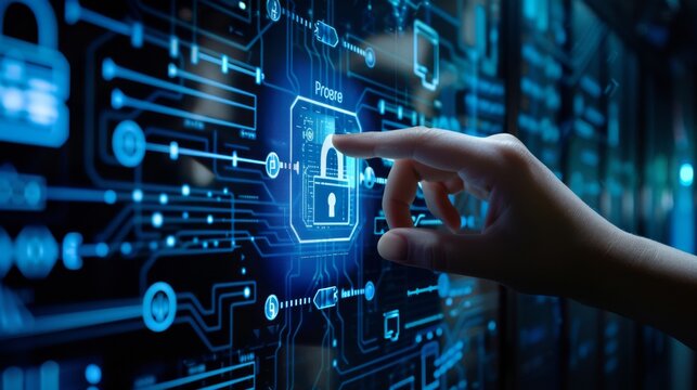 Enhance adaptive security systems with authentication locks and hacking prevention measures, employing cyber locks and encryption technologies for user privacy.