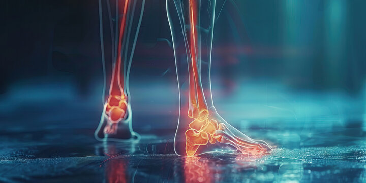 Fibula Fracture: The Lower Leg Swelling and Bruising - Imagine a person with a highlighted fibula bone, experiencing lower leg swelling and bruising