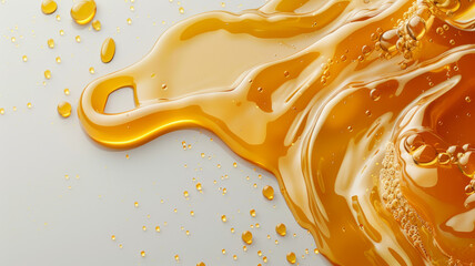 A flowing stream of honey