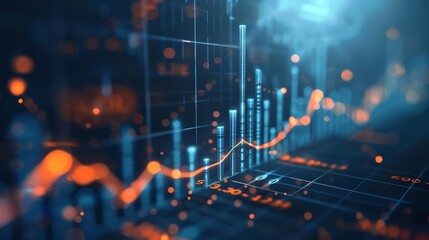 A beautiful data visualization of the stock market. The blue and orange lines represent the Dow Jones Industrial average and the S&P 500.