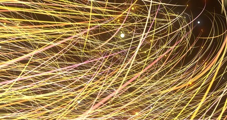 inside digital data tunnel. Futuristic abstract background with neon rays. Concept for big data,