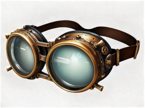 Vintage steampunk glasses hyper victorian era f