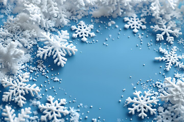 Snowflake Serenity: Minimalist Winter Wonder