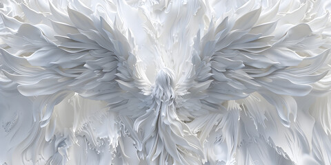 Enchanted Soar: Discovering the Wonders of the Magical Dreamland on White Angel Wings"