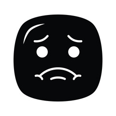 Creative icon of sick emoji, ready to use in website and mobile apps