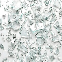 Glass shards Glass shards fragmenting
