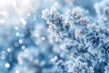 Serenity in Snow: Delicate Flakes Against Minimalist Background