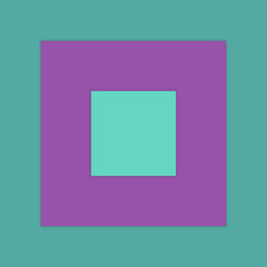 square frame icon in flat style isolated background