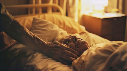 Senior Patient Receiving Gentle Care