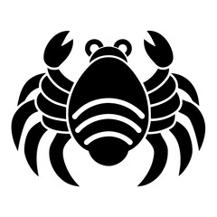 Hermit Crab silhouette vector icon