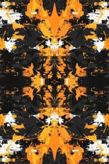 An abstract desktop wallpaper featuring a bold blend of black and yellow, with ample negative space and adherence to the rule of thirds. It conveys a feeling of confusion