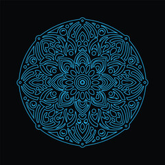 Seamless vector mandala pattern design for background