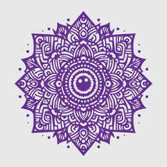 Seamless vector mandala pattern design for background