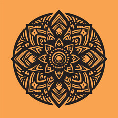 Seamless vector mandala pattern design for background