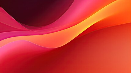 Fototapeta premium Abstract flow background with neon pink and orange gradients