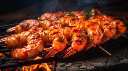 grilled shrimp with lemon and garlic