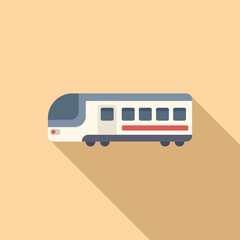 Speed train machine icon flat vector. Motion express. Business platform