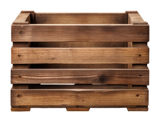 Fototapeta premium PNG Crate wood box white background.