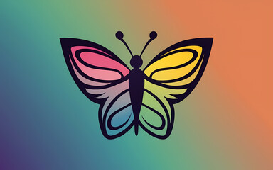 Butterfly, cartoon illustration