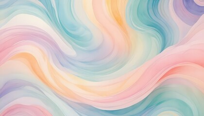 An abstract background with a soft, watercolor-like feel, consisting of swirling tones in delicate pastels.
