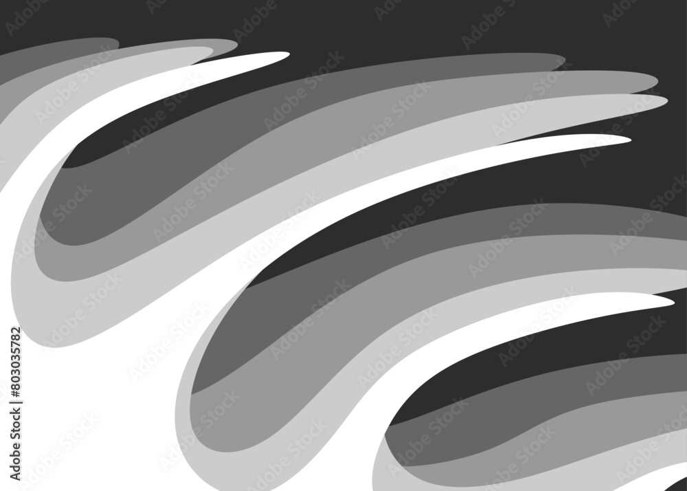 Poster abstract background with gradient wavy lines pattern