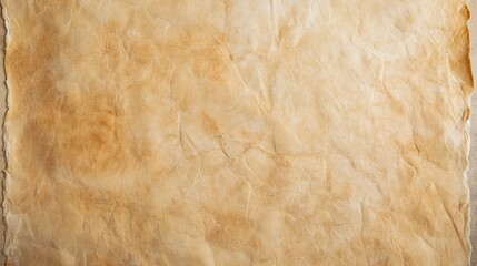 An overhead view of a blank sheepskin parchment texture,exuding a sense of elegance and sophistication