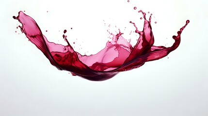 Party Action: Red Wine Splash in Close-Up