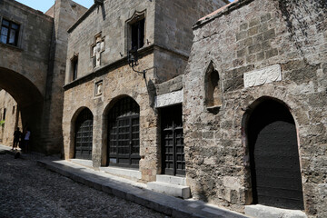 Architecture of old town, Greece, Rhodes