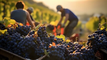 Nature's Bounty: Harvesting Grapes for Crafting Exquisite Wine Essence