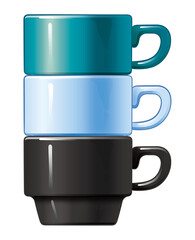スタッキングのカップ