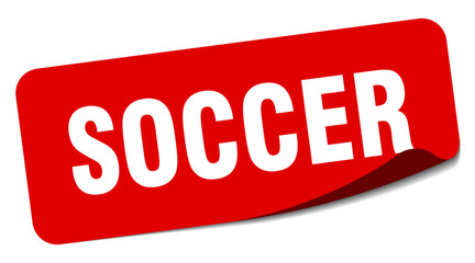 soccer sticker. soccer label