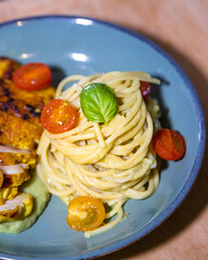 Recette de filet de poulet et spaghetti 