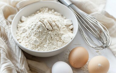 Baking Ingredients Ready for Preparation