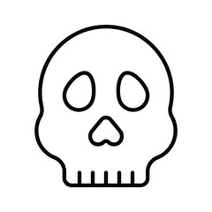 Skull vector design, spooky icon in modern style