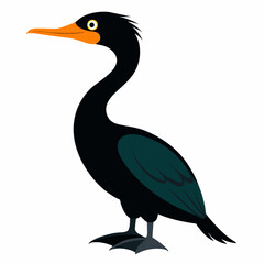 realistic Otter vector illustration, solid white background (42)