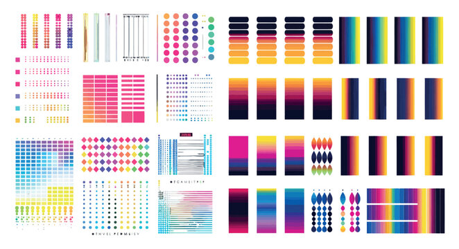 , color bars and registration plates. Publishing graphic symbol utilities