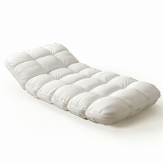 beach mattress, soft neutral color, white background