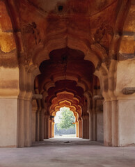 Lotus Mahal, otherwise known as Kamal Mahal or Chitragani Mahal, is the main highlight of Hampi, India.
