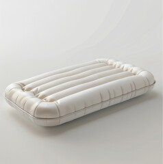beach mattress, soft neutral color, white background