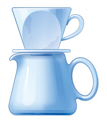 コーヒーサーバーとドリッパー