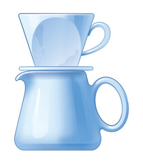 コーヒードリッパーとサーバー