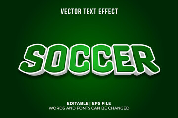 editable 3d soccer text template